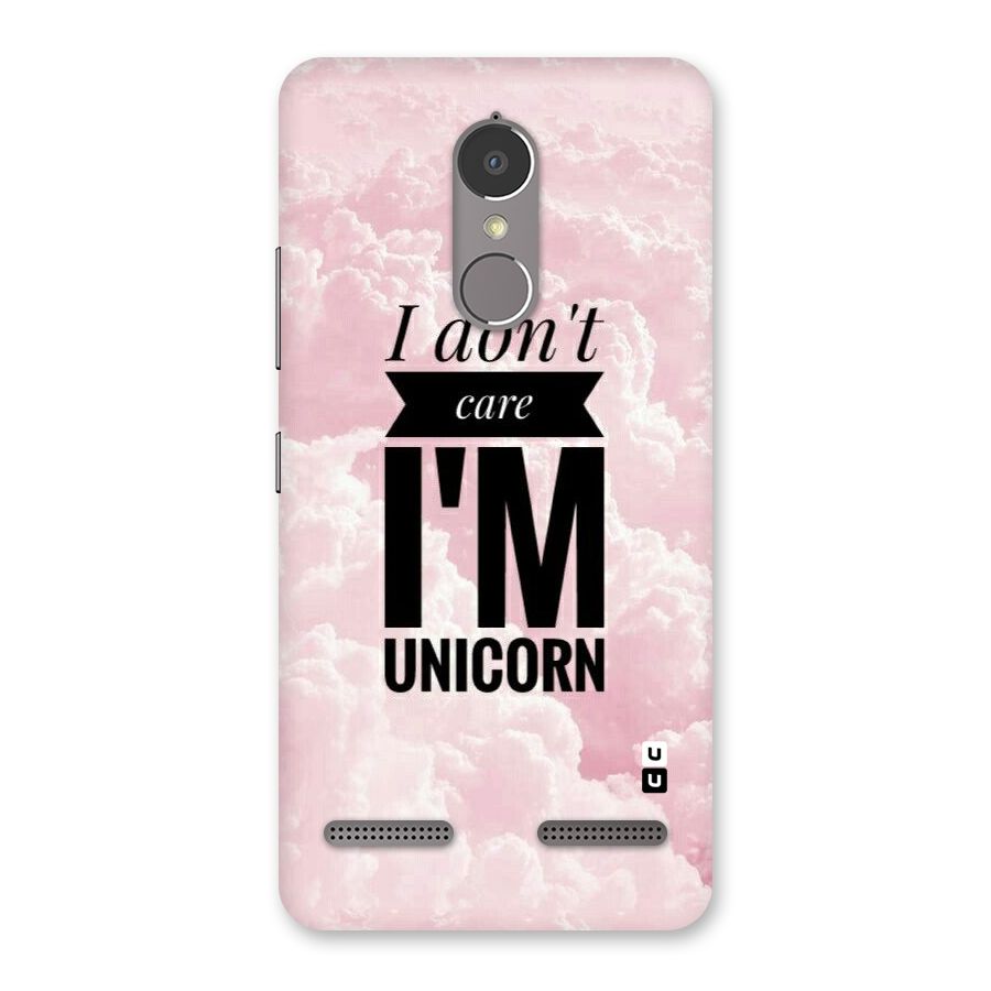 Dont Care Unicorn Back Case for Lenovo K6