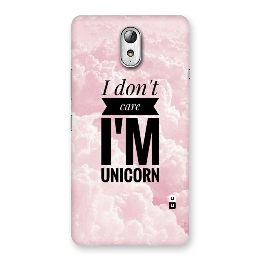 Dont Care Unicorn Back Case for Lenovo Vibe P1M