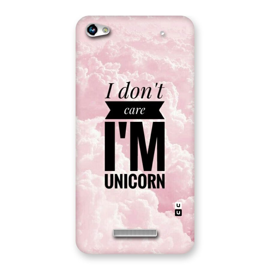 Dont Care Unicorn Back Case for Micromax Hue 2