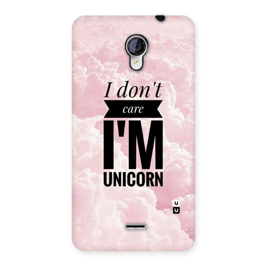 Dont Care Unicorn Back Case for Micromax Unite 2 A106