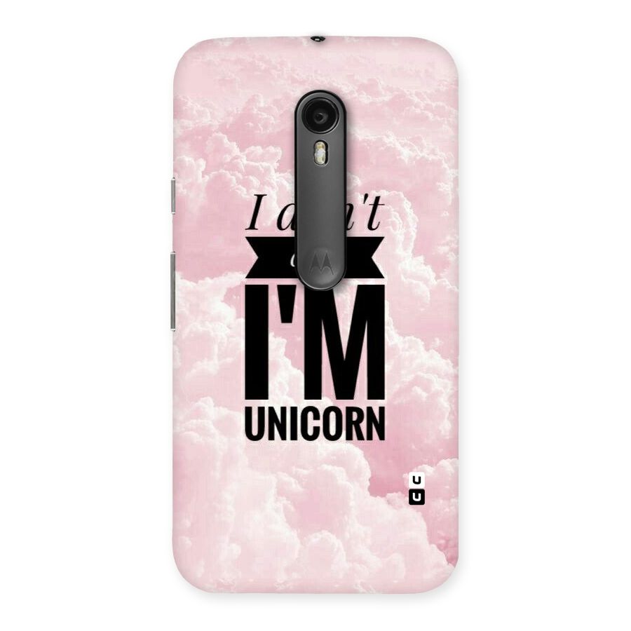 Dont Care Unicorn Back Case for Moto G3