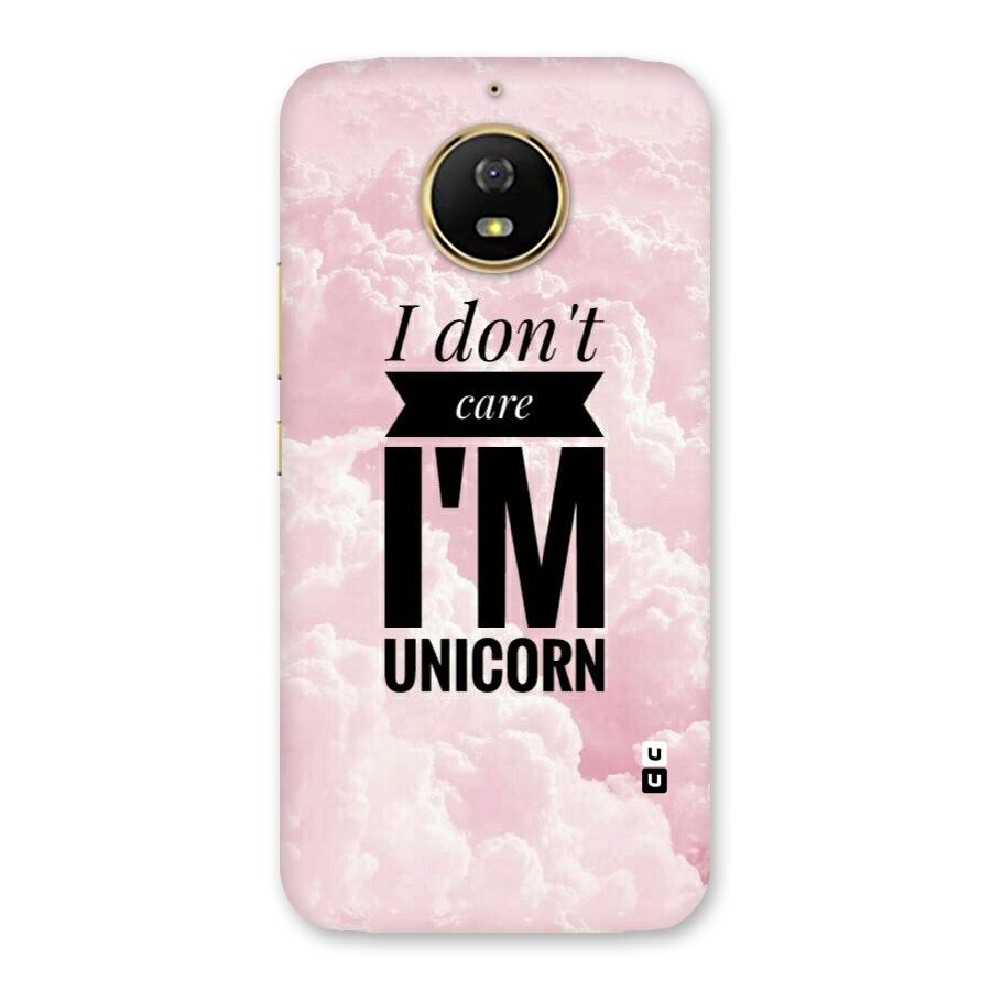 Dont Care Unicorn Back Case for Moto G5s