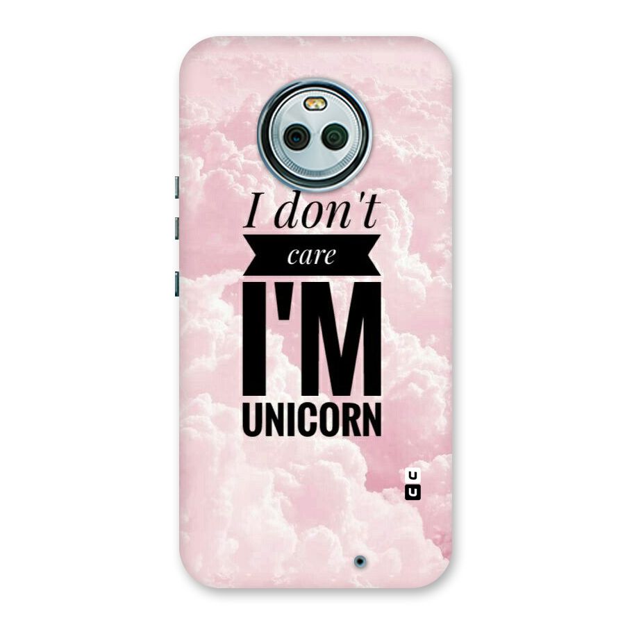 Dont Care Unicorn Back Case for Moto X4