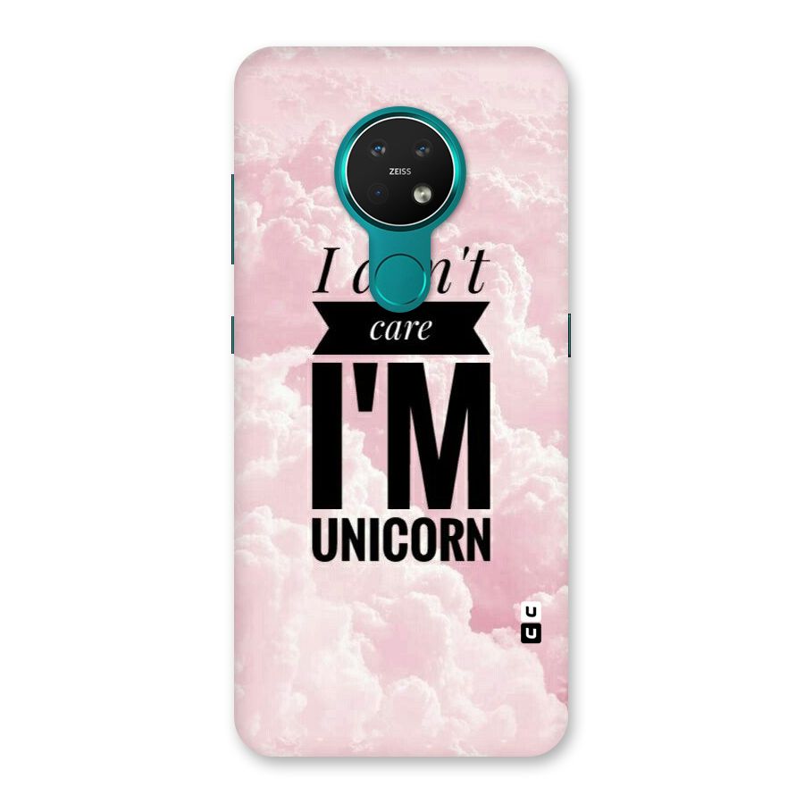 Dont Care Unicorn Back Case for Nokia 7.2