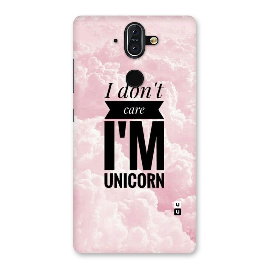 Dont Care Unicorn Back Case for Nokia 8 Sirocco