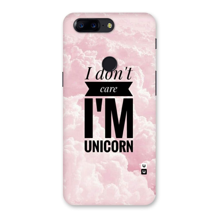 Dont Care Unicorn Back Case for OnePlus 5T