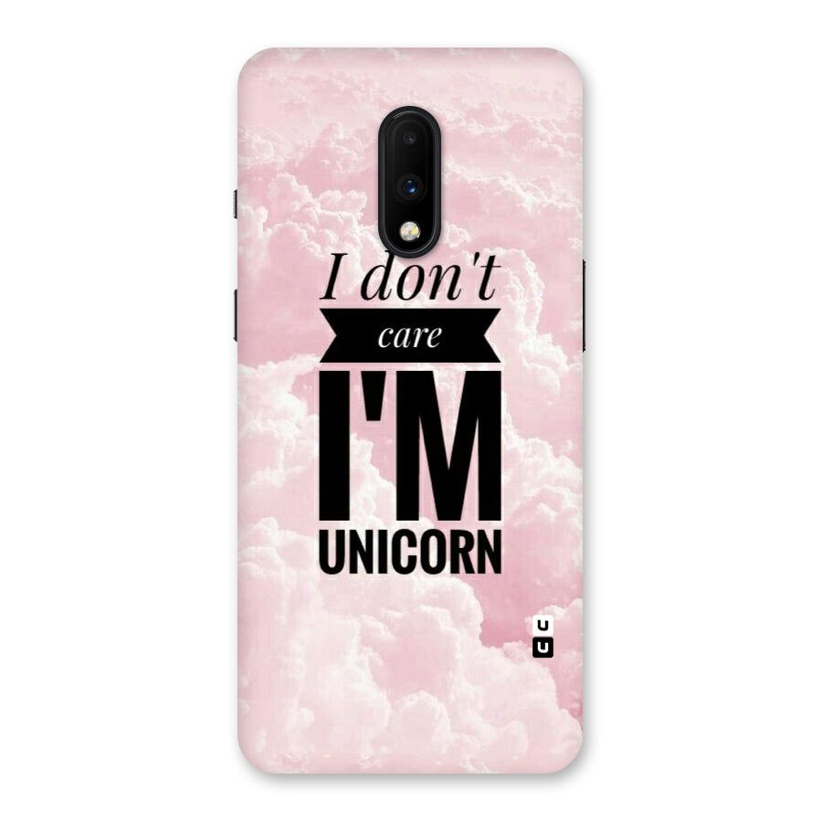 Dont Care Unicorn Back Case for OnePlus 7