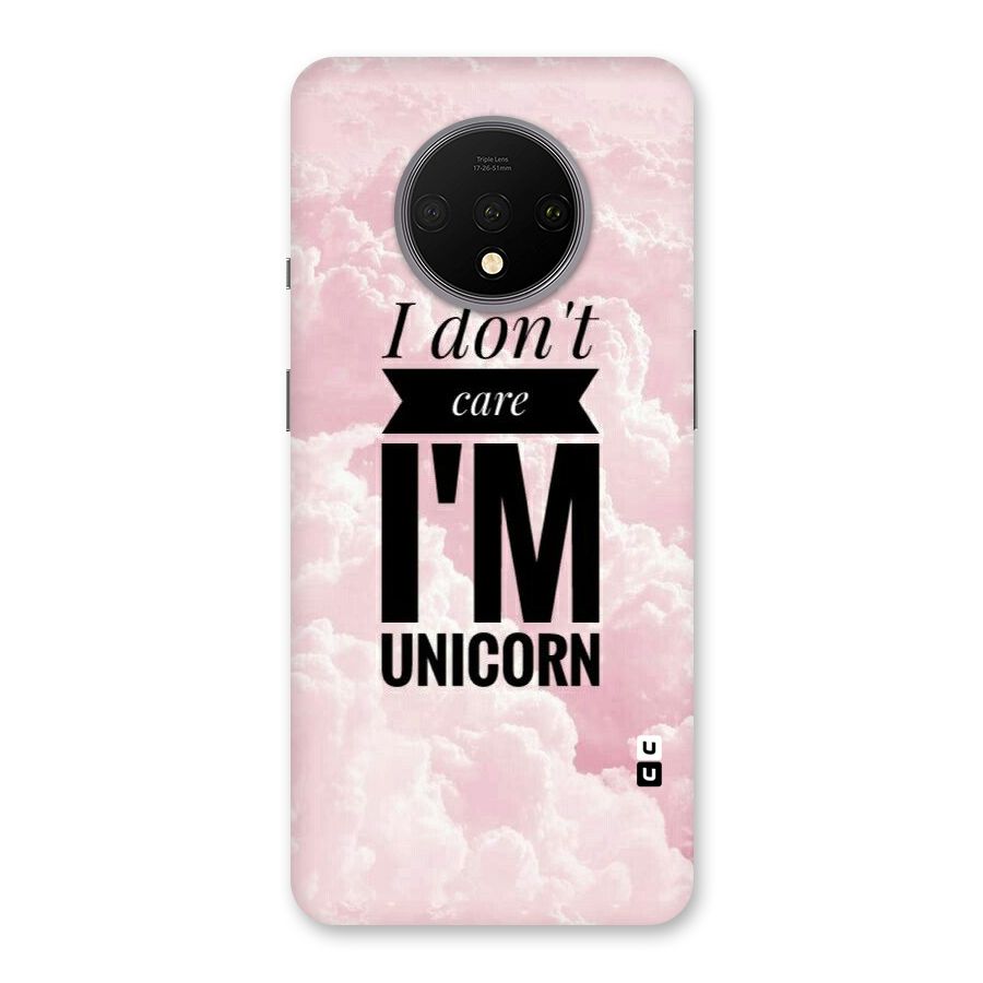 Dont Care Unicorn Back Case for OnePlus 7T