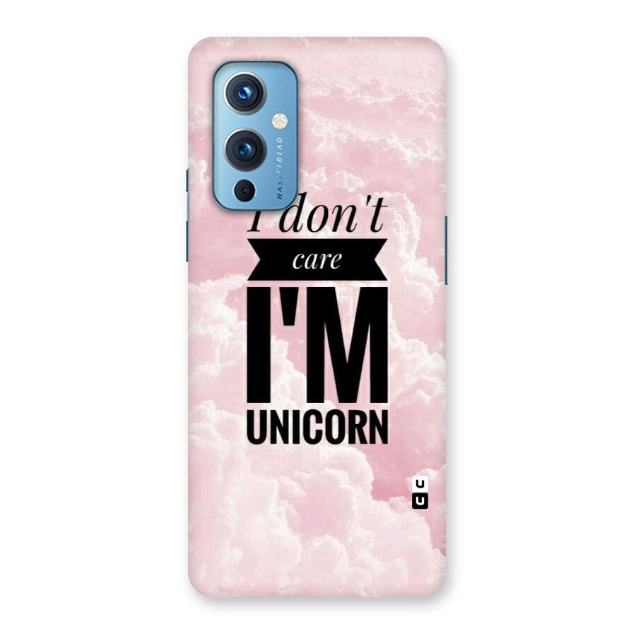 Dont Care Unicorn Back Case for OnePlus 9