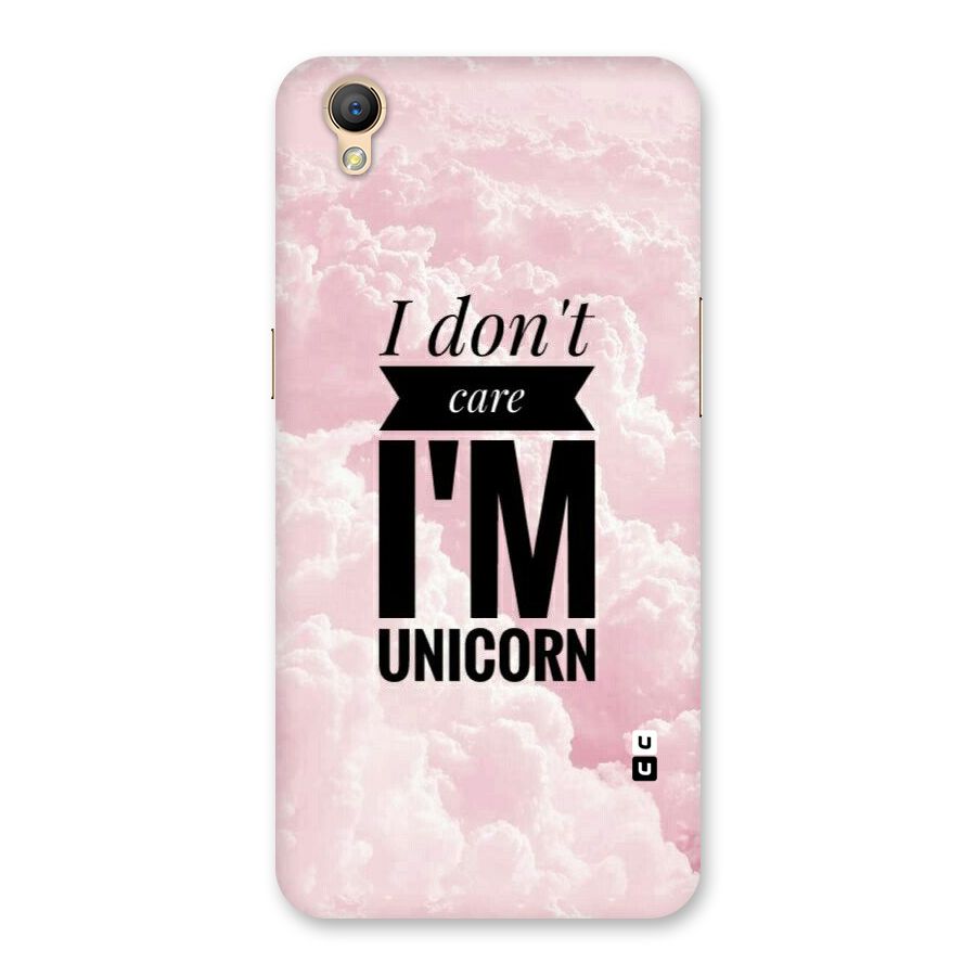 Dont Care Unicorn Back Case for Oppo A37