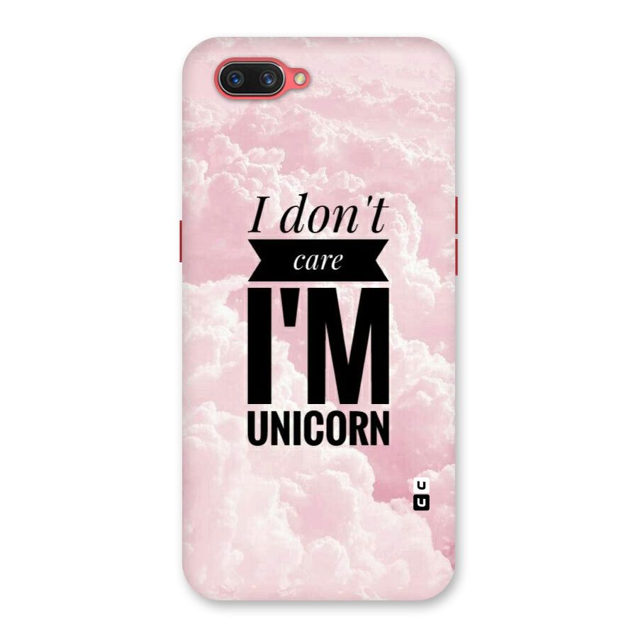 Dont Care Unicorn Back Case for Oppo A3s
