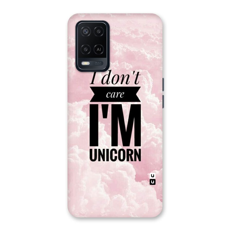Dont Care Unicorn Back Case for Oppo A54
