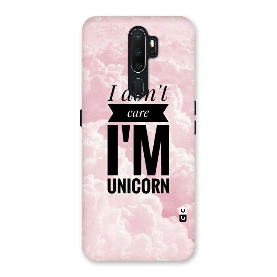 Dont Care Unicorn Back Case for Oppo A5 (2020)