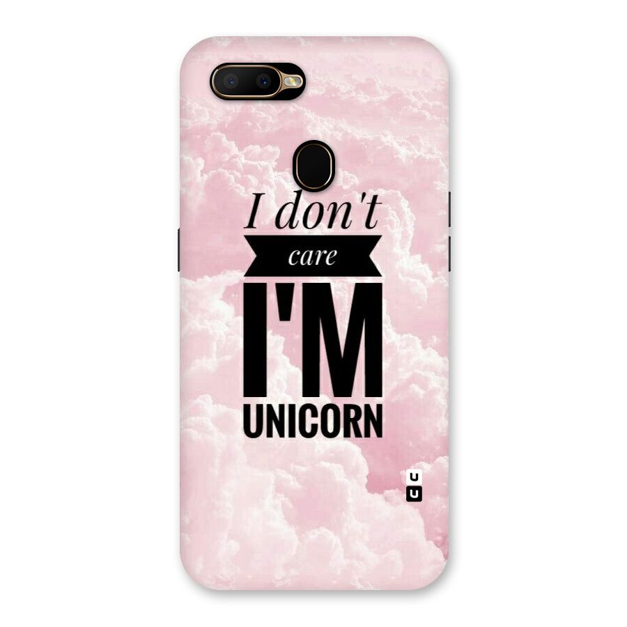 Dont Care Unicorn Back Case for Oppo A5s