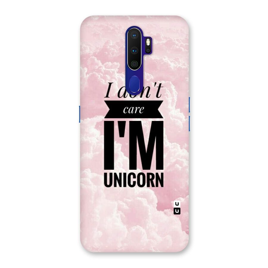 Dont Care Unicorn Back Case for Oppo A9 (2020)