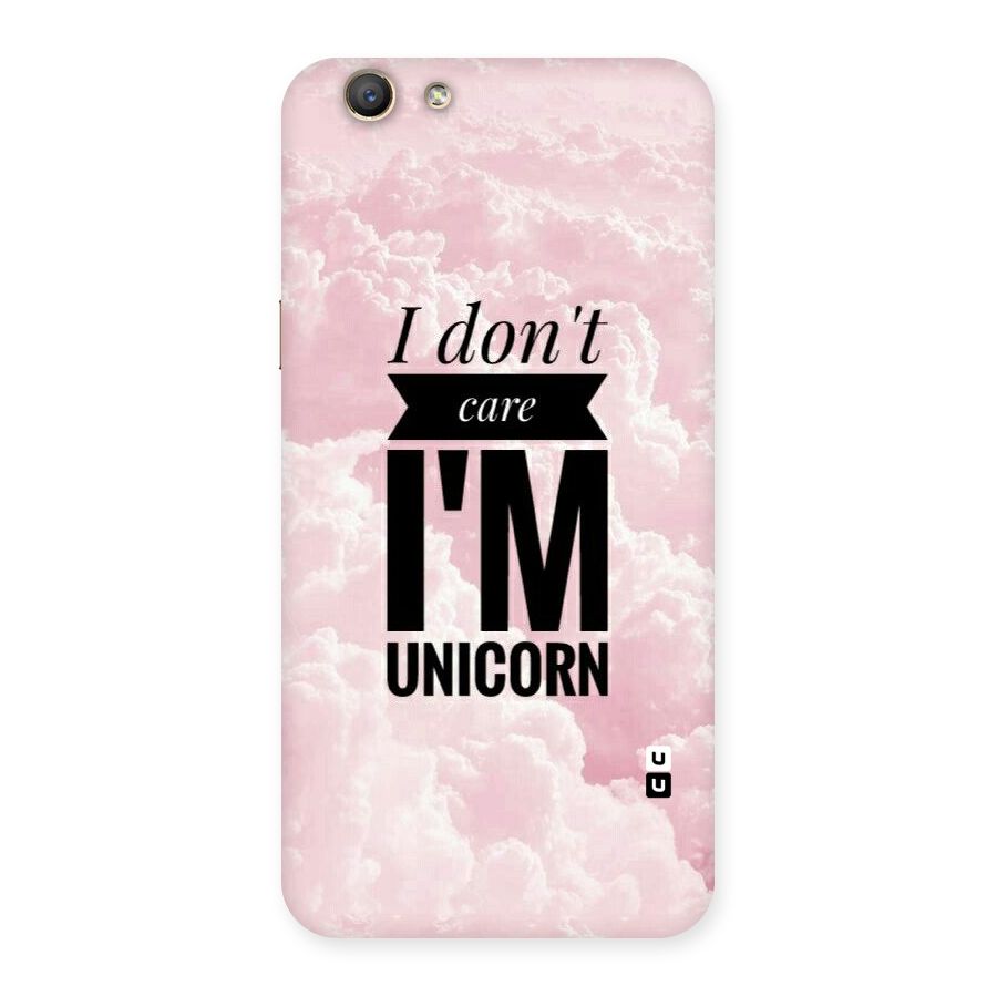 Dont Care Unicorn Back Case for Oppo F1s
