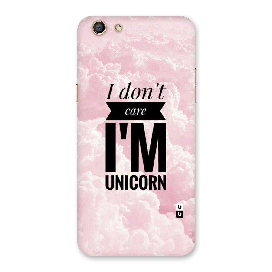 Dont Care Unicorn Back Case for Oppo F3
