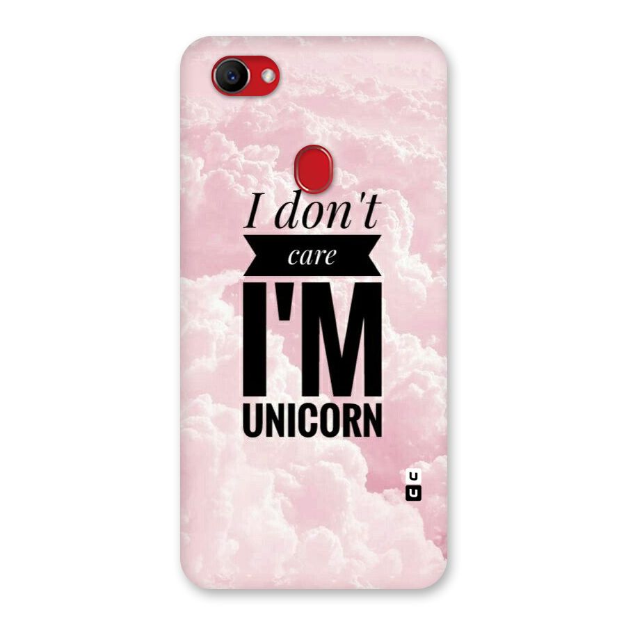 Dont Care Unicorn Back Case for Oppo F7