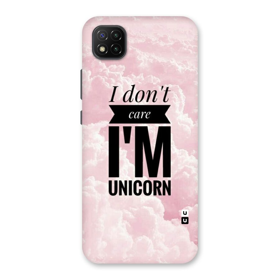 Dont Care Unicorn Back Case for Poco C3