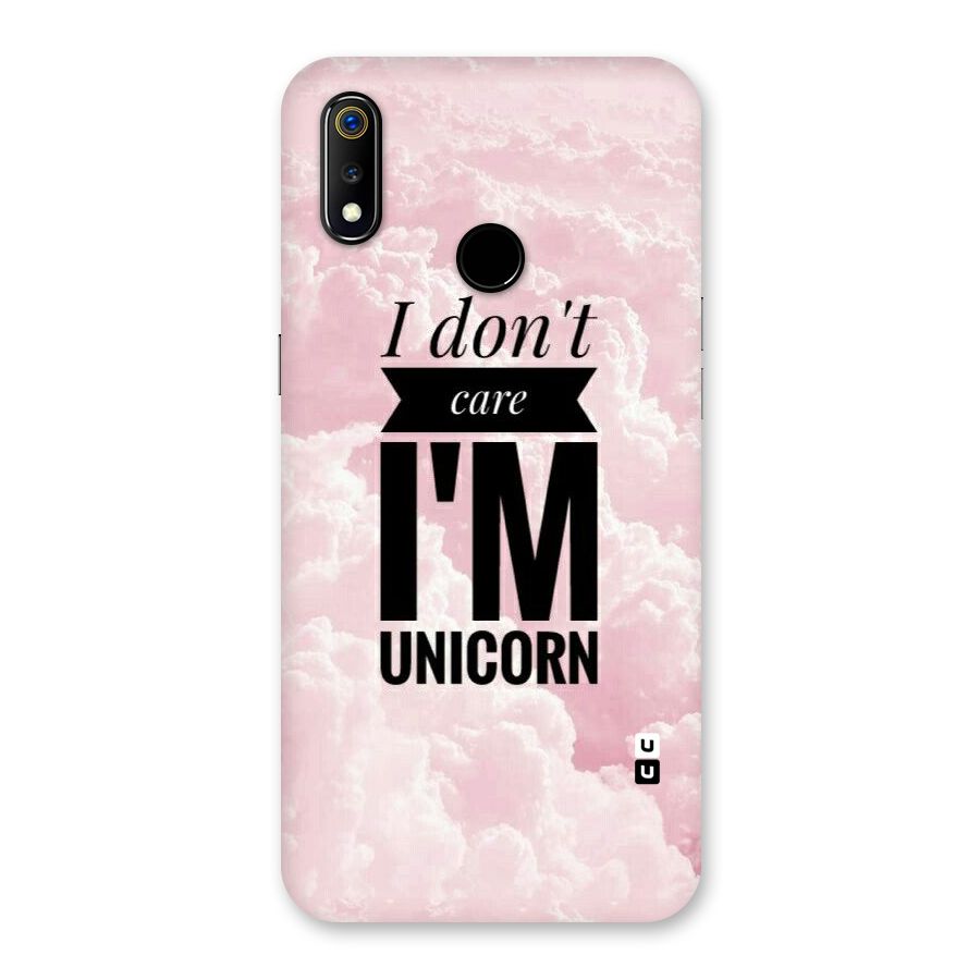 Dont Care Unicorn Back Case for Realme 3