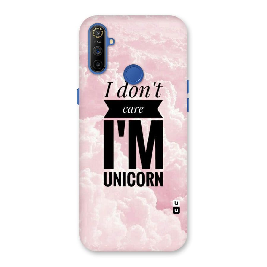 Dont Care Unicorn Back Case for Realme Narzo 10A
