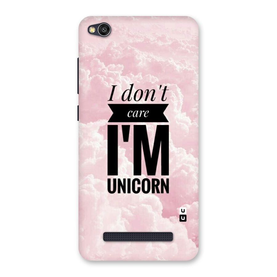 Dont Care Unicorn Back Case for Redmi 4A