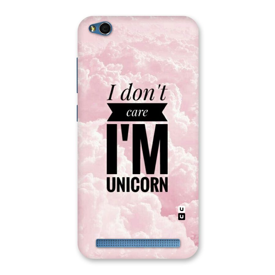 Dont Care Unicorn Back Case for Redmi 5A