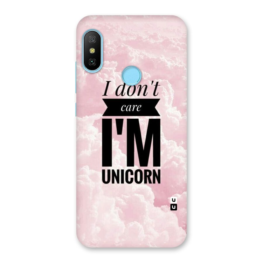 Dont Care Unicorn Back Case for Redmi 6 Pro