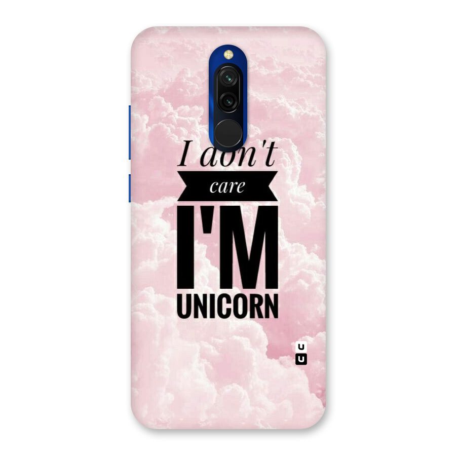Dont Care Unicorn Back Case for Redmi 8