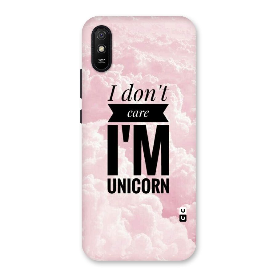 Dont Care Unicorn Back Case for Redmi 9A