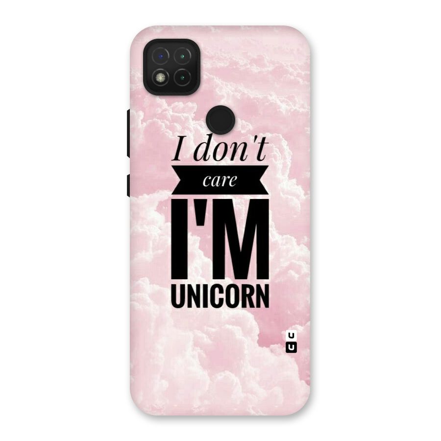 Dont Care Unicorn Back Case for Redmi 9C