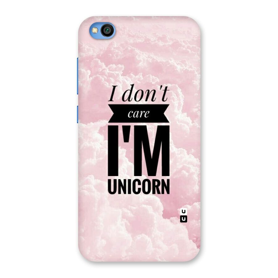 Dont Care Unicorn Back Case for Redmi Go