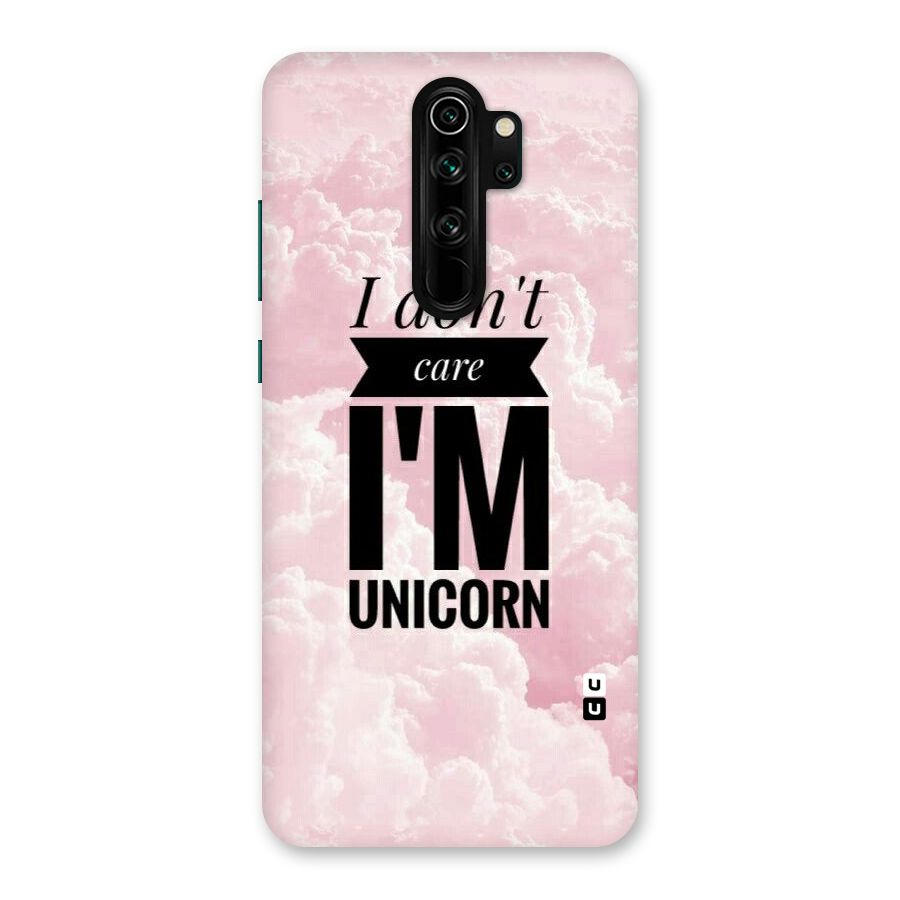 Dont Care Unicorn Back Case for Redmi Note 8 Pro