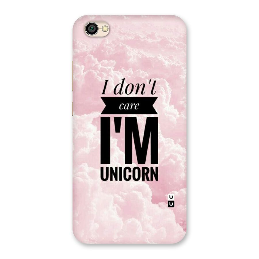 Dont Care Unicorn Back Case for Redmi Y1 Lite