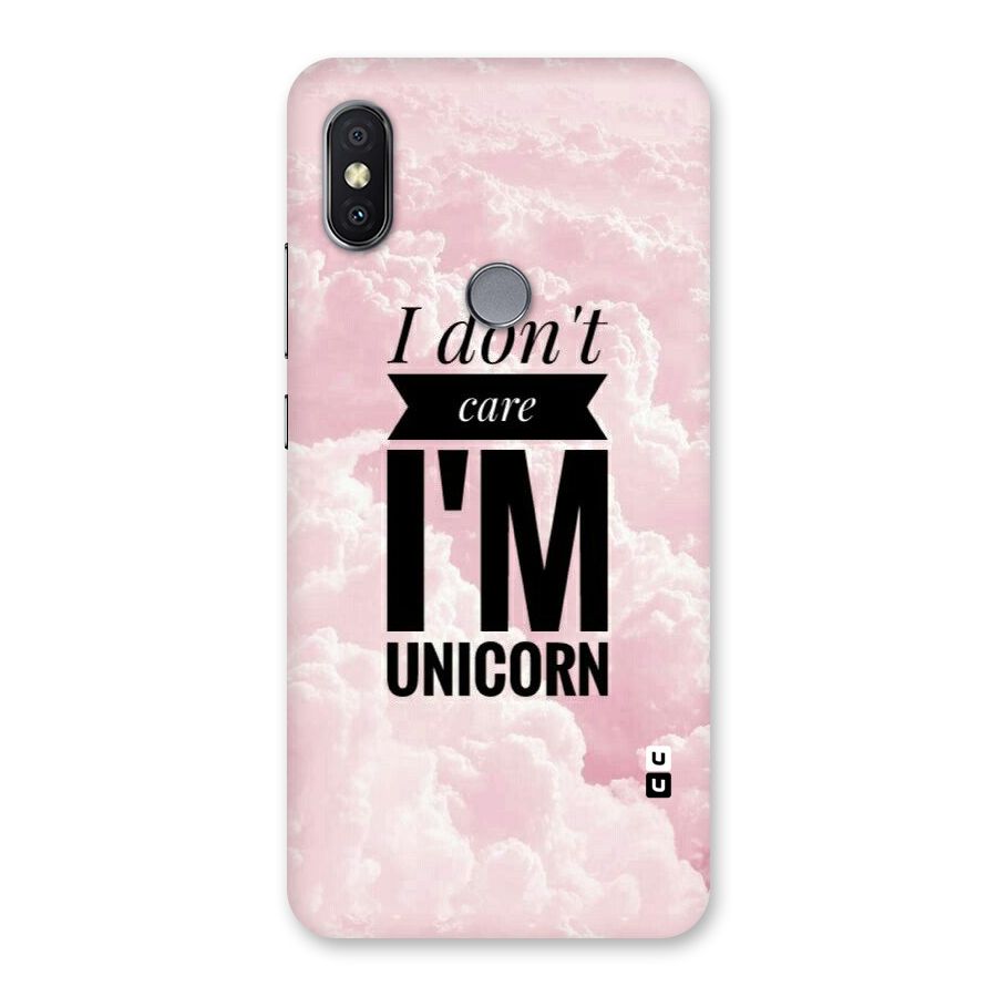 Dont Care Unicorn Back Case for Redmi Y2