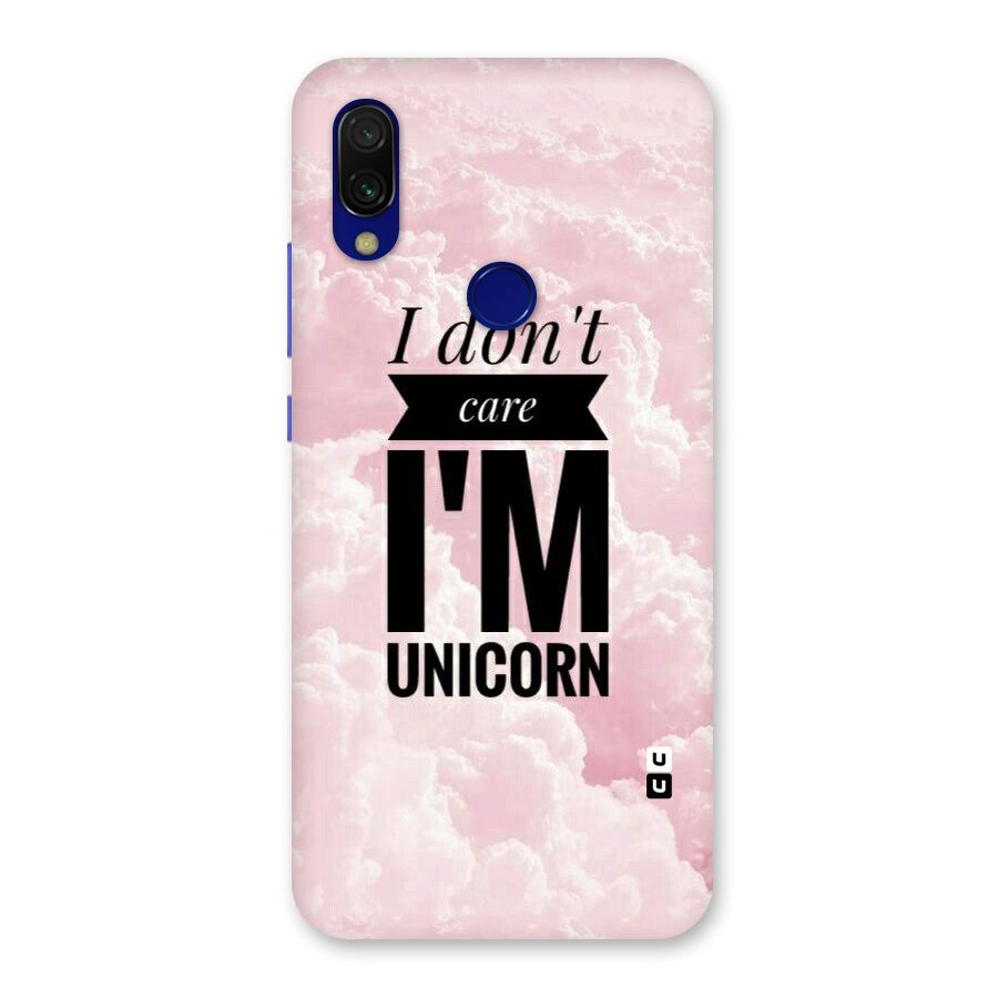 Dont Care Unicorn Back Case for Redmi Y3