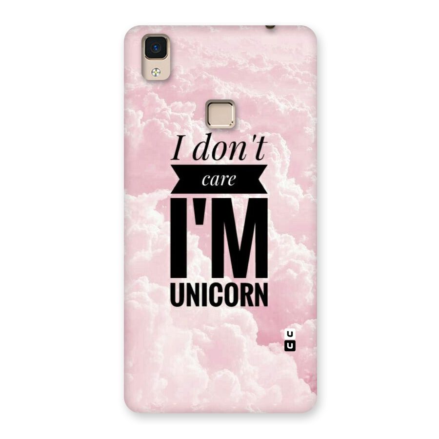 Dont Care Unicorn Back Case for V3 Max