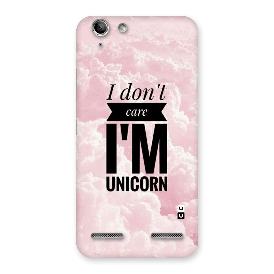 Dont Care Unicorn Back Case for Vibe K5