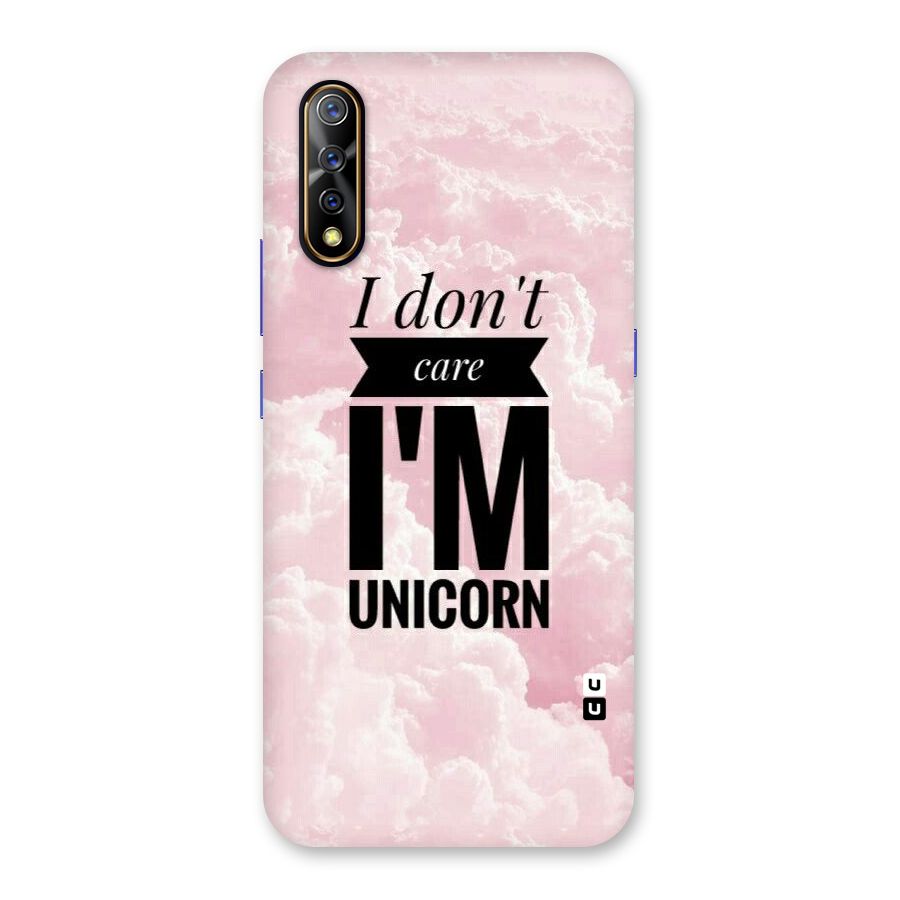 Dont Care Unicorn Back Case for Vivo S1
