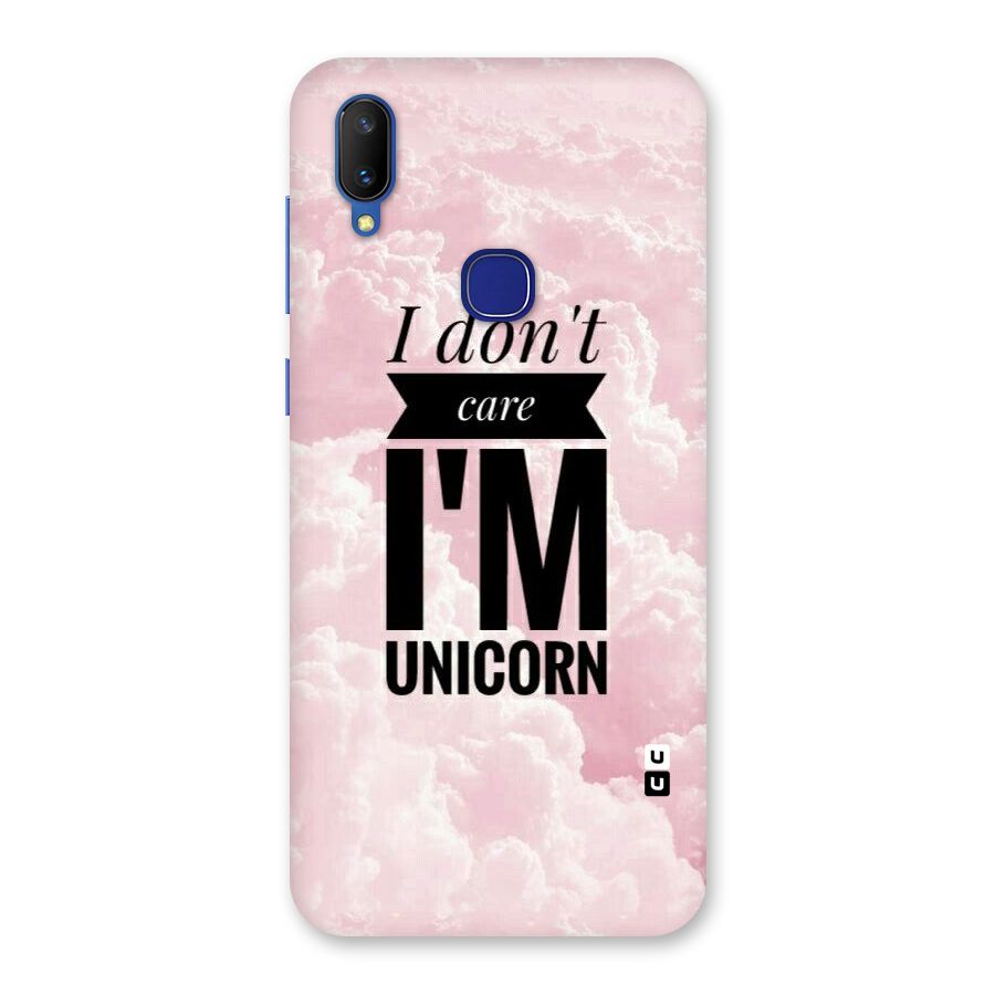 Dont Care Unicorn Back Case for Vivo V11
