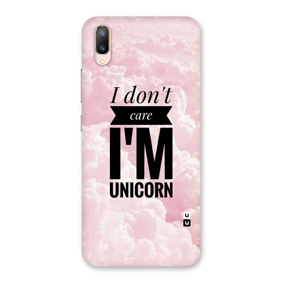 Dont Care Unicorn Back Case for Vivo V11 Pro