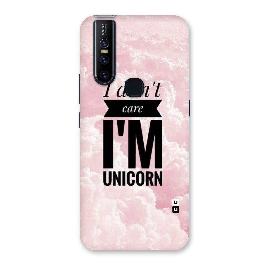 Dont Care Unicorn Back Case for Vivo V15