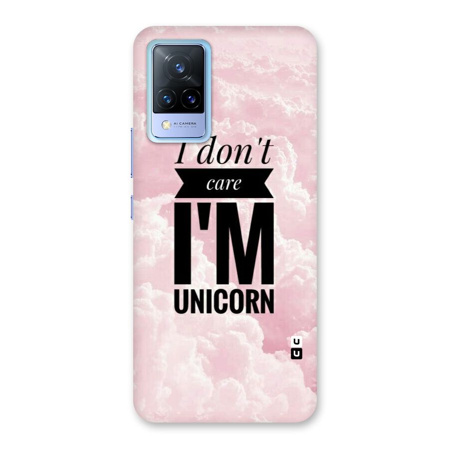 Dont Care Unicorn Back Case for Vivo V21 5G