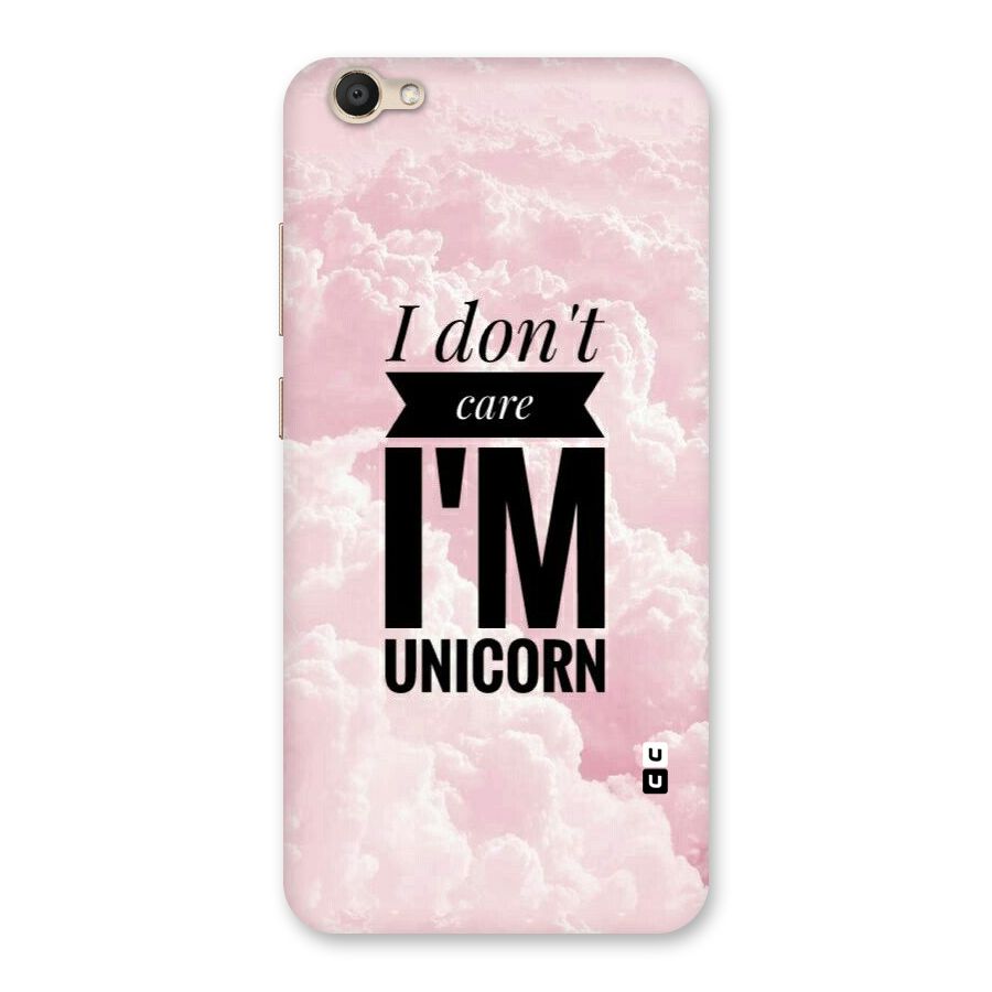Dont Care Unicorn Back Case for Vivo V5