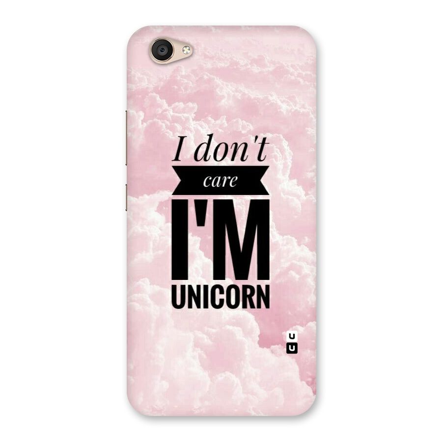 Dont Care Unicorn Back Case for Vivo V5 Plus