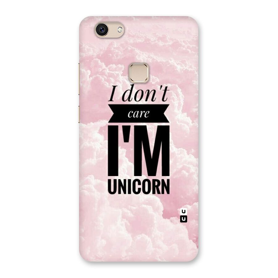 Dont Care Unicorn Back Case for Vivo V7