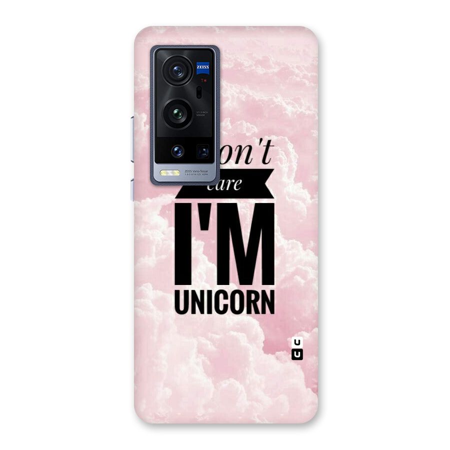 Dont Care Unicorn Back Case for Vivo X60 Pro Plus