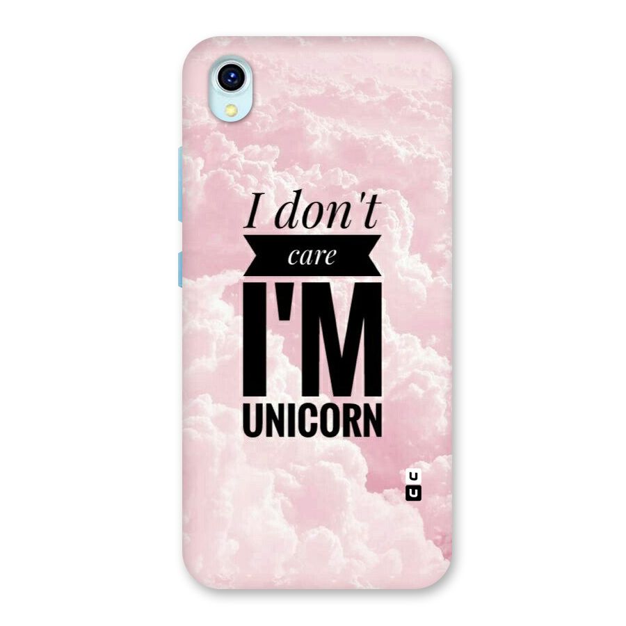 Dont Care Unicorn Back Case for Vivo Y1s
