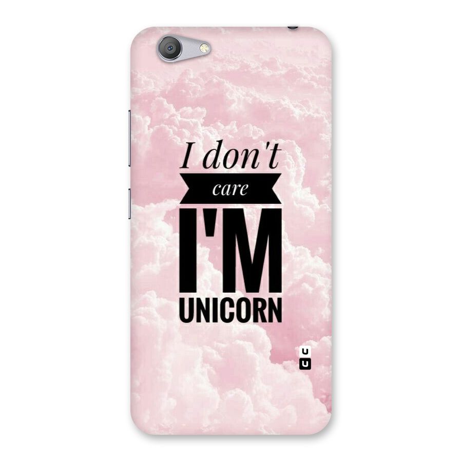 Dont Care Unicorn Back Case for Vivo Y53