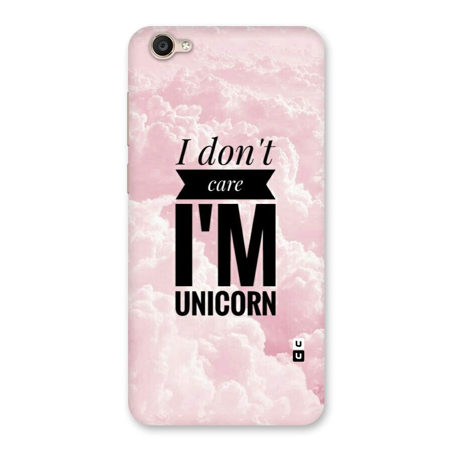 Dont Care Unicorn Back Case for Vivo Y55s
